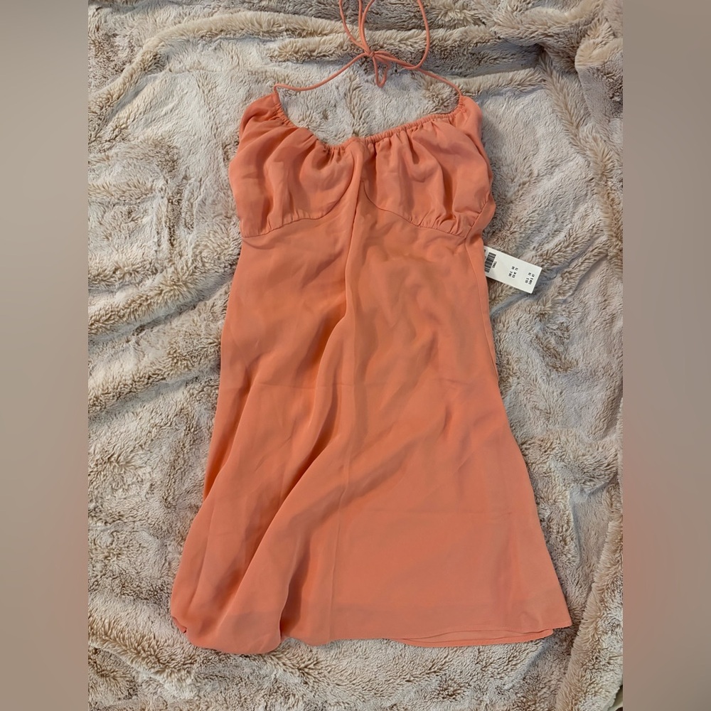 Abercrombie & Fitch Peach Backless Dress